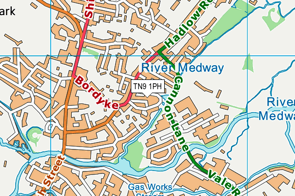 TN9 1PH map - OS VectorMap District (Ordnance Survey)