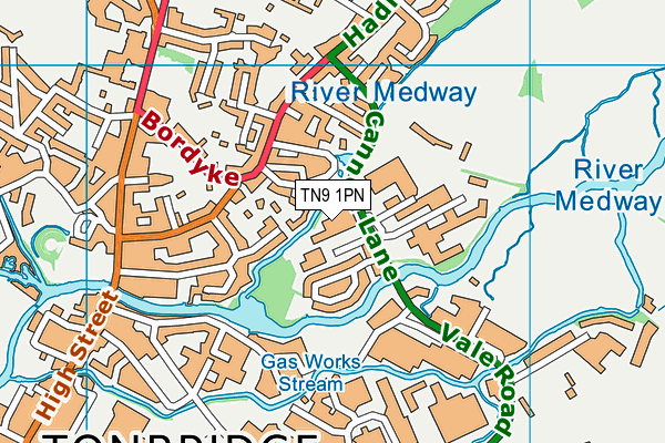 TN9 1PN map - OS VectorMap District (Ordnance Survey)