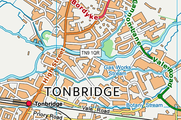 TN9 1QR map - OS VectorMap District (Ordnance Survey)