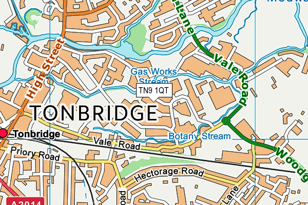 TN9 1QT map - OS VectorMap District (Ordnance Survey)