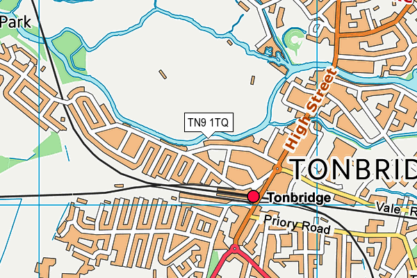 TN9 1TQ map - OS VectorMap District (Ordnance Survey)