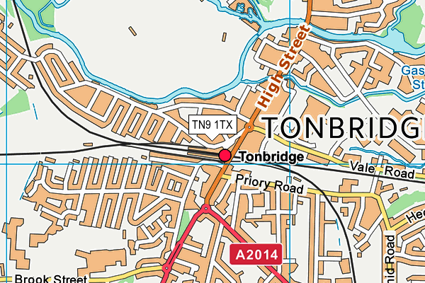 TN9 1TX map - OS VectorMap District (Ordnance Survey)