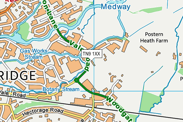 TN9 1XX map - OS VectorMap District (Ordnance Survey)