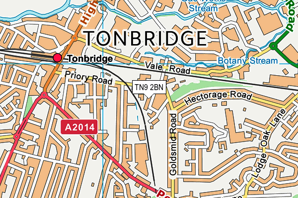 TN9 2BN map - OS VectorMap District (Ordnance Survey)