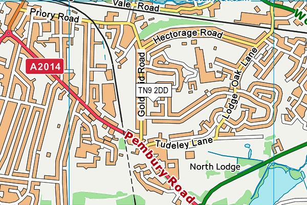 TN9 2DD map - OS VectorMap District (Ordnance Survey)