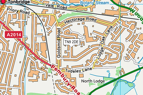 TN9 2DE map - OS VectorMap District (Ordnance Survey)