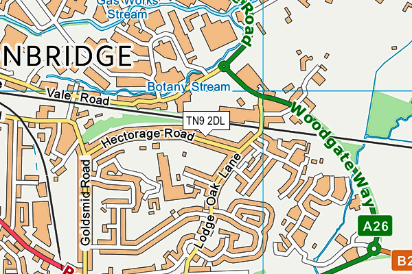 TN9 2DL map - OS VectorMap District (Ordnance Survey)