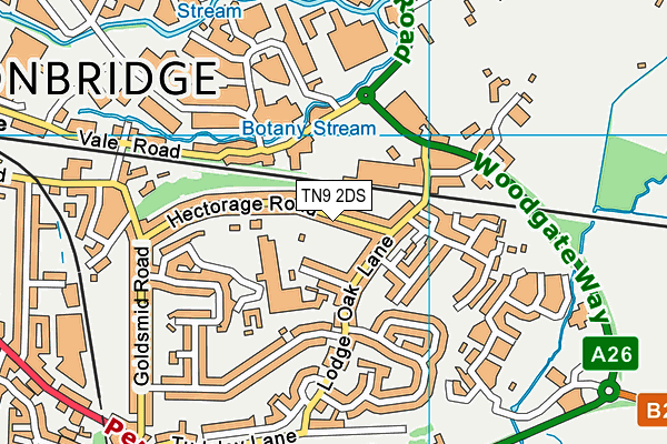 TN9 2DS map - OS VectorMap District (Ordnance Survey)