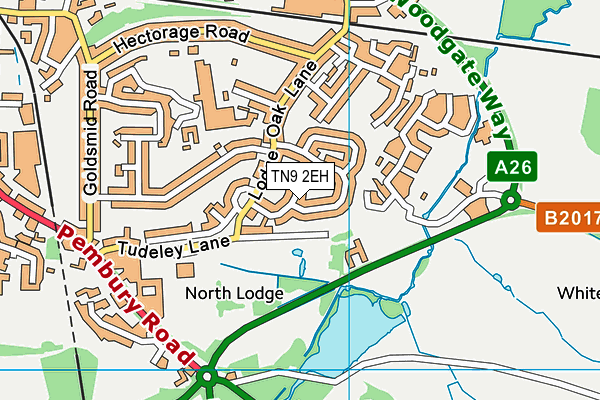 TN9 2EH map - OS VectorMap District (Ordnance Survey)