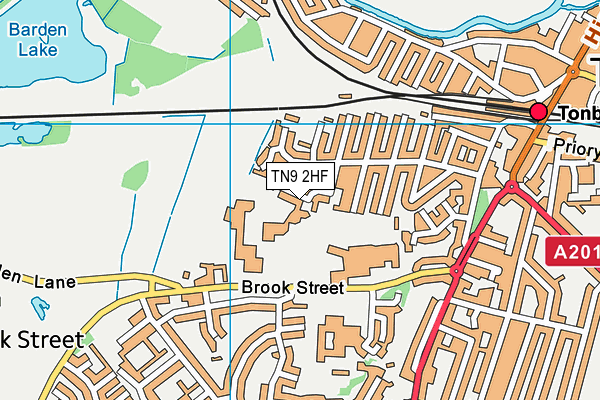 TN9 2HF map - OS VectorMap District (Ordnance Survey)