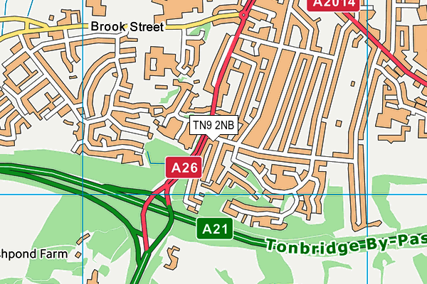 TN9 2NB map - OS VectorMap District (Ordnance Survey)