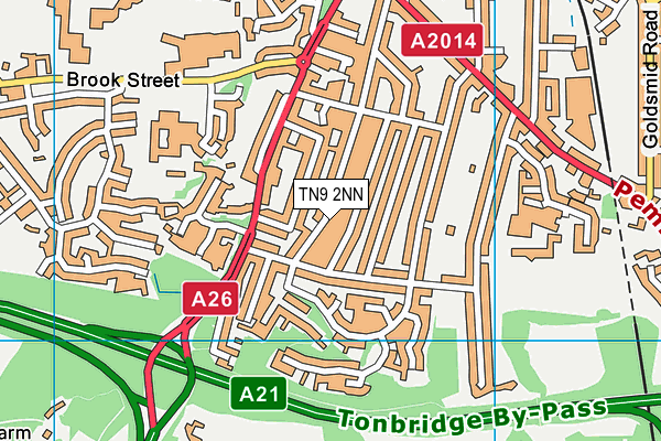 TN9 2NN map - OS VectorMap District (Ordnance Survey)