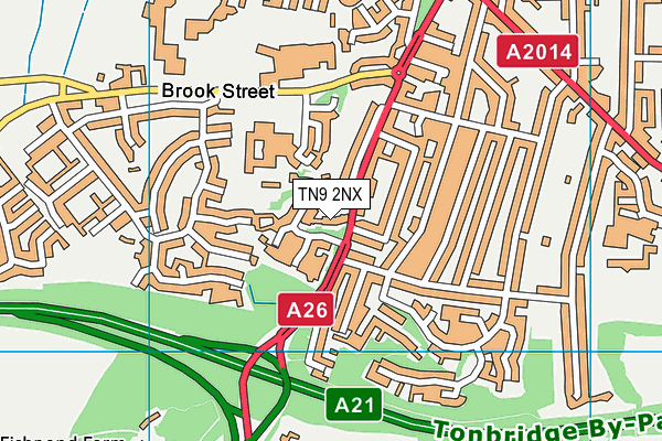 TN9 2NX map - OS VectorMap District (Ordnance Survey)