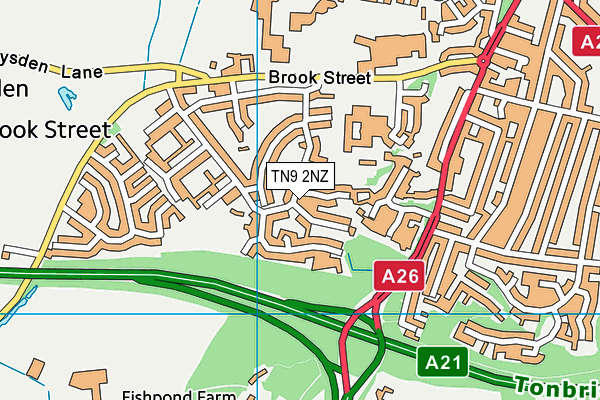 TN9 2NZ map - OS VectorMap District (Ordnance Survey)