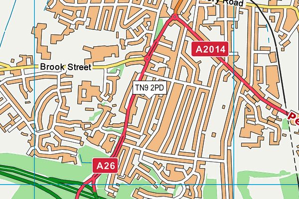 TN9 2PD map - OS VectorMap District (Ordnance Survey)