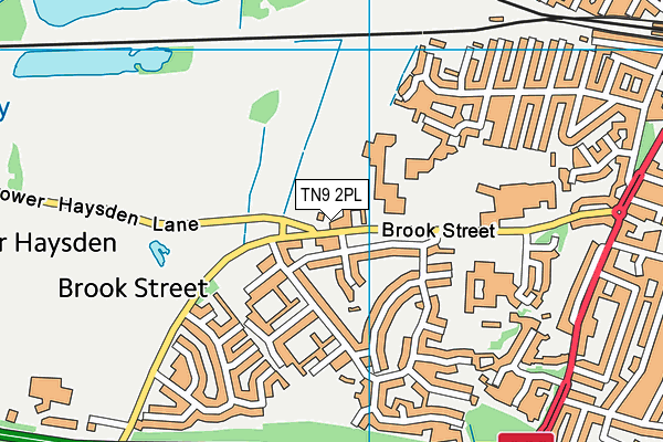 TN9 2PL map - OS VectorMap District (Ordnance Survey)
