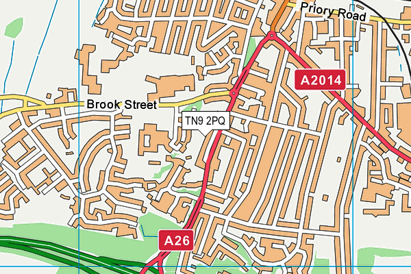 TN9 2PQ map - OS VectorMap District (Ordnance Survey)