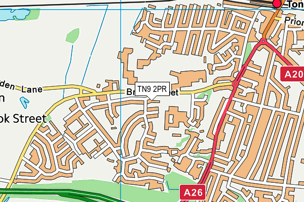TN9 2PR map - OS VectorMap District (Ordnance Survey)