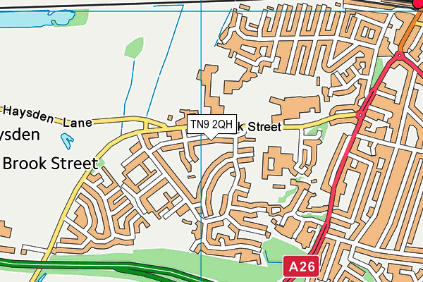 TN9 2QH map - OS VectorMap District (Ordnance Survey)