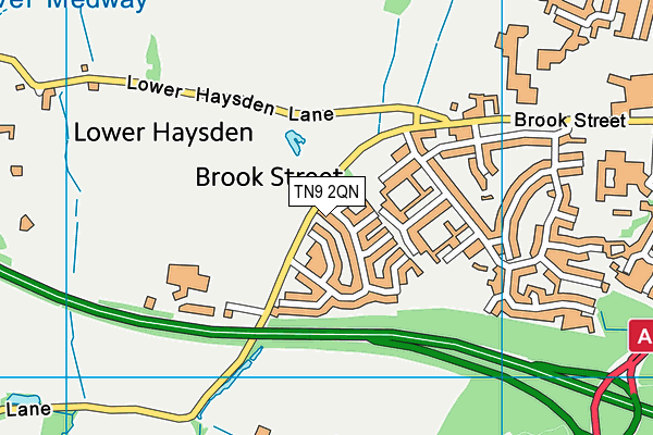 TN9 2QN map - OS VectorMap District (Ordnance Survey)