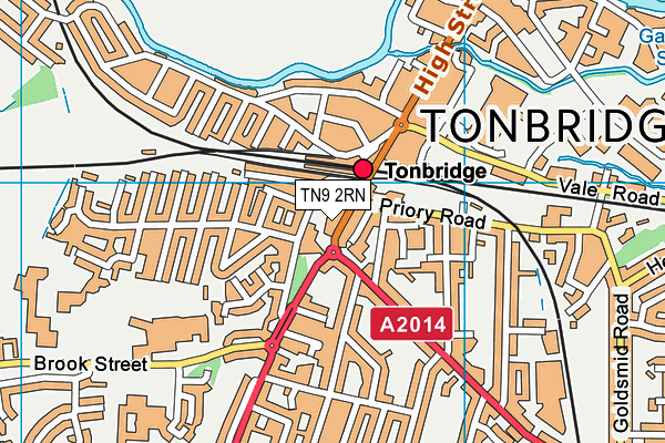 Map of WATERLOO ROAD (TONBRIDGE) LIMITED at district scale