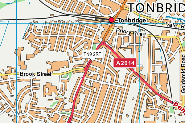 TN9 2RT map - OS VectorMap District (Ordnance Survey)
