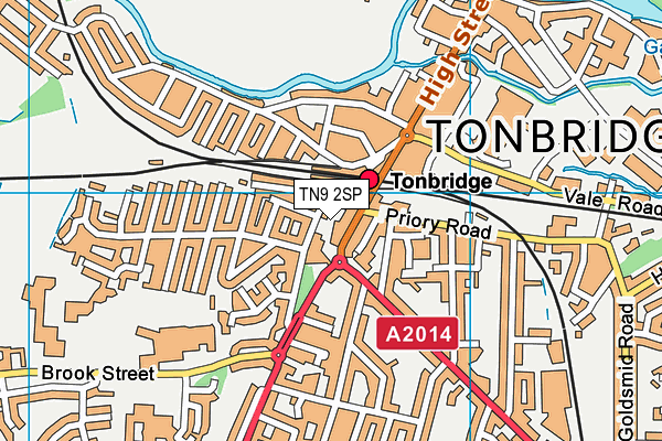 TN9 2SP map - OS VectorMap District (Ordnance Survey)