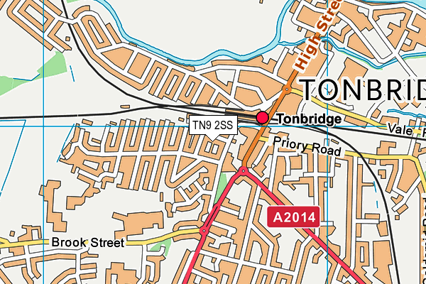 TN9 2SS map - OS VectorMap District (Ordnance Survey)