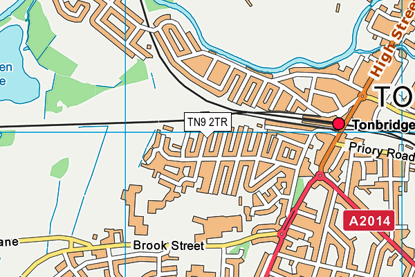 TN9 2TR map - OS VectorMap District (Ordnance Survey)