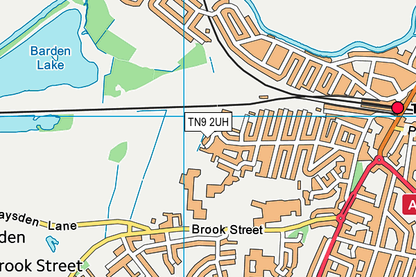 TN9 2UH map - OS VectorMap District (Ordnance Survey)