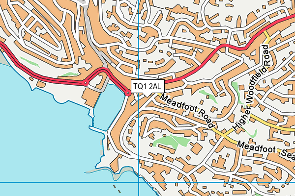 TQ1 2AL map - OS VectorMap District (Ordnance Survey)