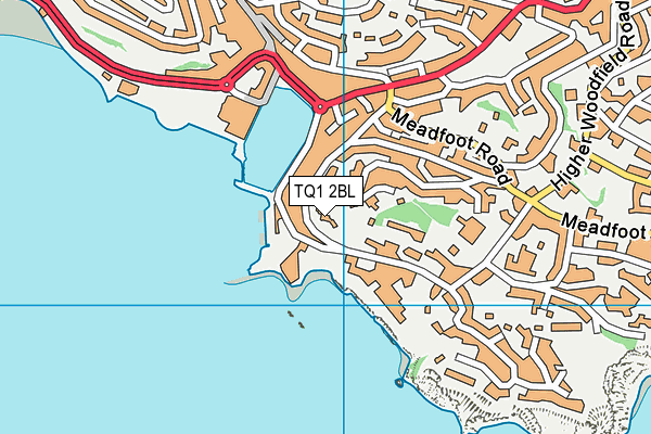 TQ1 2BL map - OS VectorMap District (Ordnance Survey)