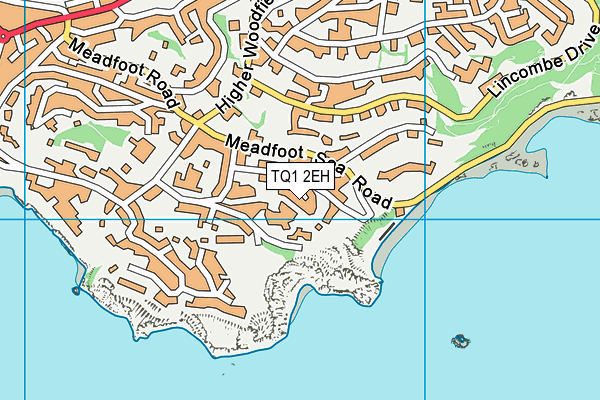 TQ1 2EH map - OS VectorMap District (Ordnance Survey)