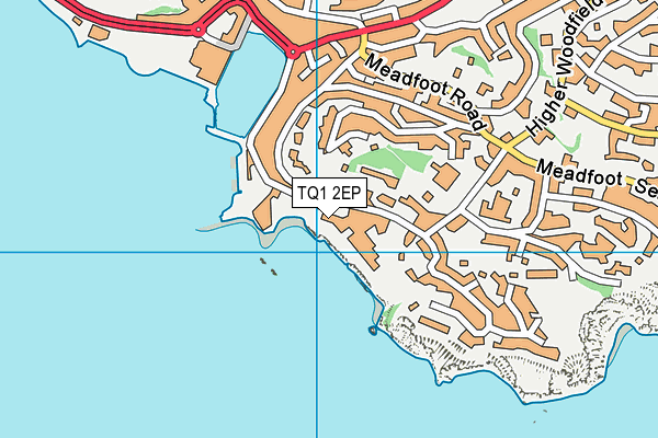 TQ1 2EP map - OS VectorMap District (Ordnance Survey)