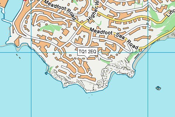 TQ1 2EQ map - OS VectorMap District (Ordnance Survey)