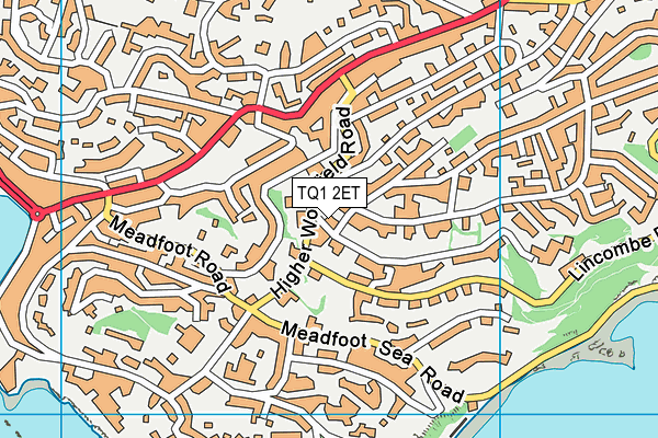 TQ1 2ET map - OS VectorMap District (Ordnance Survey)