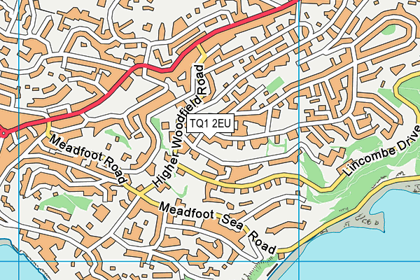 TQ1 2EU map - OS VectorMap District (Ordnance Survey)