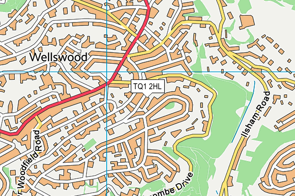 TQ1 2HL map - OS VectorMap District (Ordnance Survey)