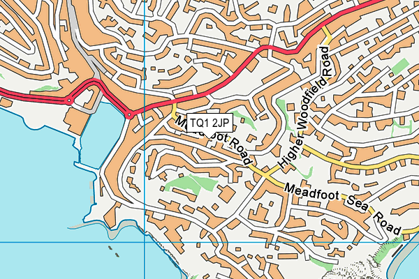 TQ1 2JP map - OS VectorMap District (Ordnance Survey)