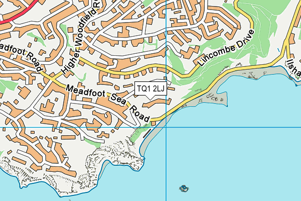TQ1 2LJ map - OS VectorMap District (Ordnance Survey)