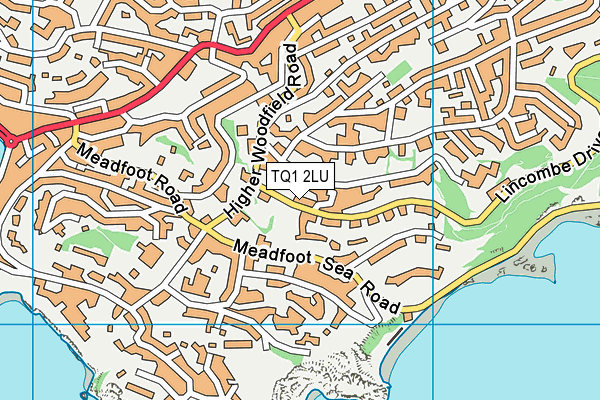 TQ1 2LU map - OS VectorMap District (Ordnance Survey)
