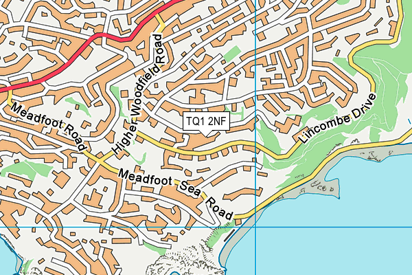 TQ1 2NF map - OS VectorMap District (Ordnance Survey)