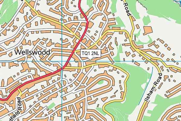 TQ1 2NL map - OS VectorMap District (Ordnance Survey)