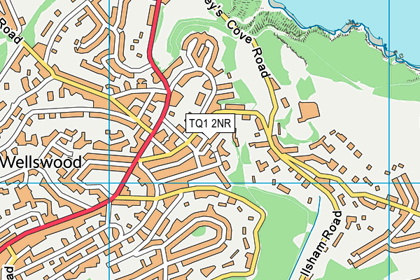 TQ1 2NR map - OS VectorMap District (Ordnance Survey)