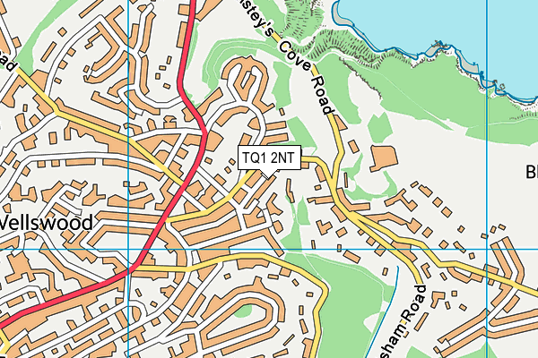 TQ1 2NT map - OS VectorMap District (Ordnance Survey)