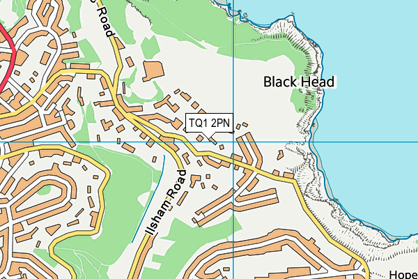 TQ1 2PN map - OS VectorMap District (Ordnance Survey)