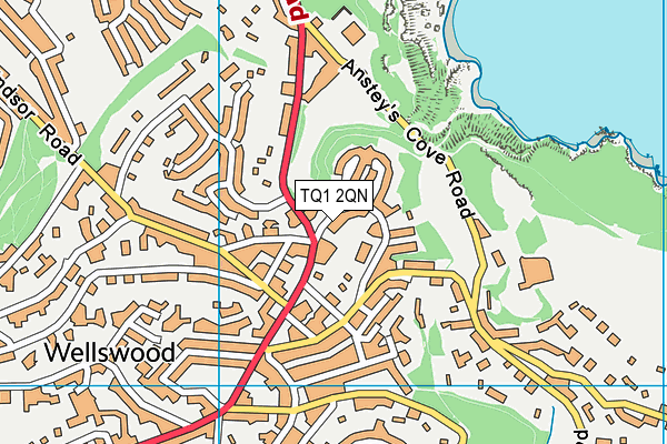 TQ1 2QN map - OS VectorMap District (Ordnance Survey)