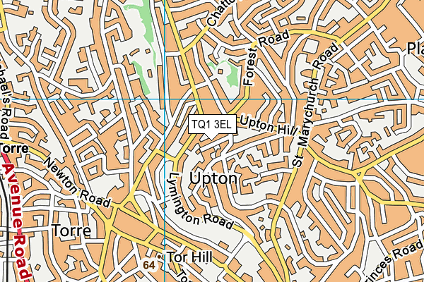 TQ1 3EL map - OS VectorMap District (Ordnance Survey)