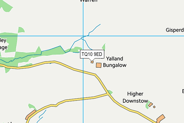 TQ10 9ED map - OS VectorMap District (Ordnance Survey)
