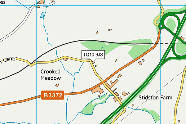 TQ10 9JS map - OS VectorMap District (Ordnance Survey)